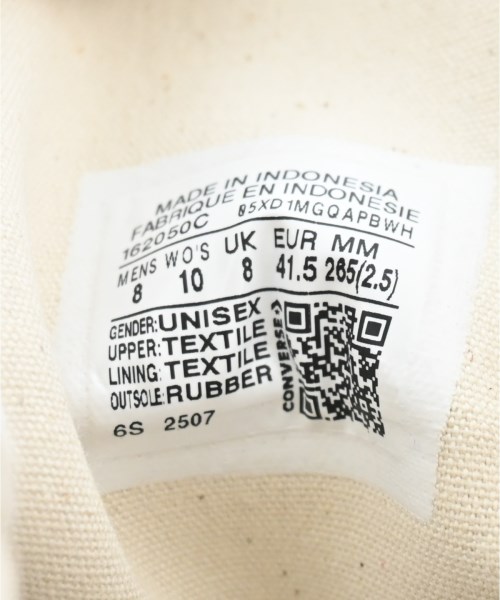 CONVERSE（コンバース）スニーカー 黒 サイズ:UK8(26.5cm位) メンズ/2200689132094