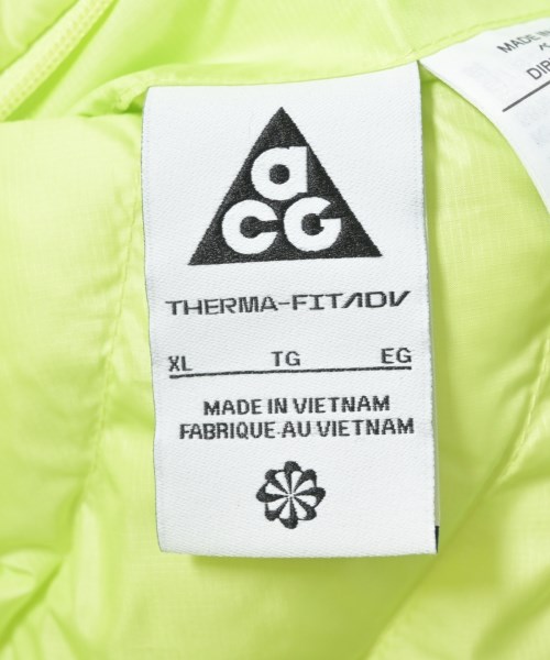 NIKE ACG（ナイキ　エーシージー）ダウンジャケット/ダウンベスト 黄 サイズ:XL レディース/2200730999072