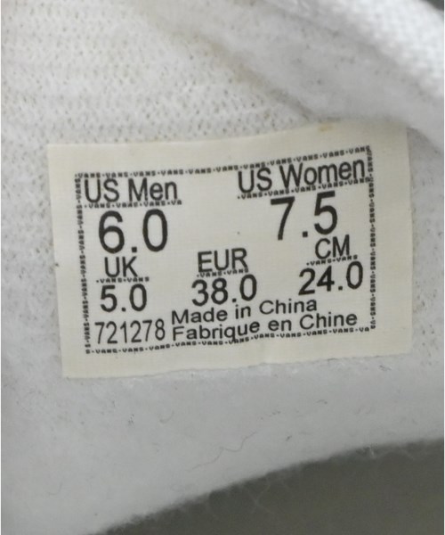 VANS（ヴァンズ）スニーカー 白 サイズ:24cm レディース/2200636105034
