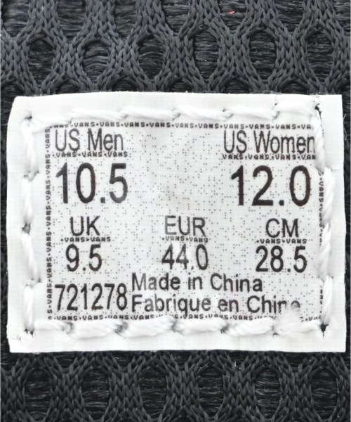 VANS（ヴァンズ）スニーカー 黒 サイズ:28.5cm メンズ/2200641885280
