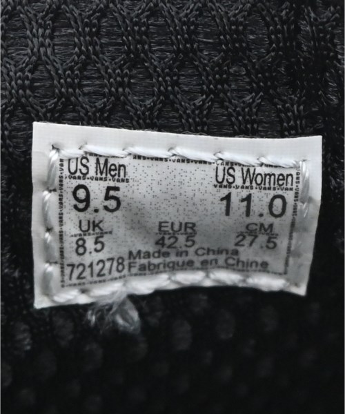 VANS（ヴァンズ）スニーカー 黒 サイズ:27.5cm メンズ/2200632066070
