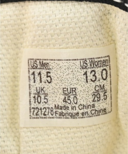 VANS（ヴァンズ）スニーカー 黒 サイズ:29.5cm メンズ/2200614069013