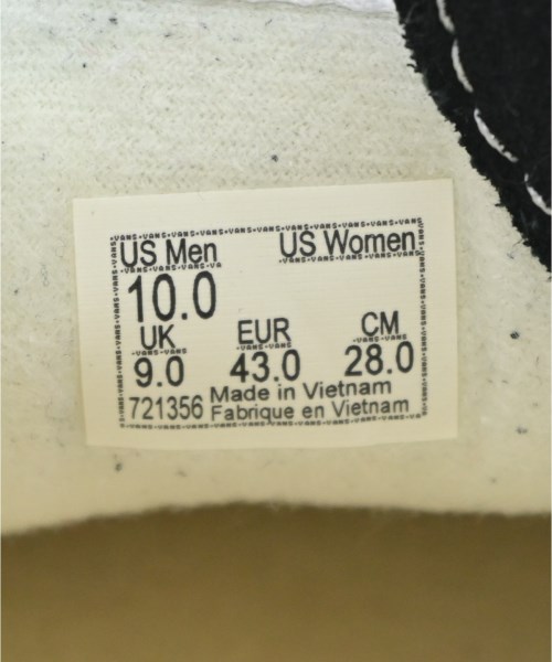 VANS（ヴァンズ）スニーカー 黒 サイズ:28cm メンズ/2200609234037