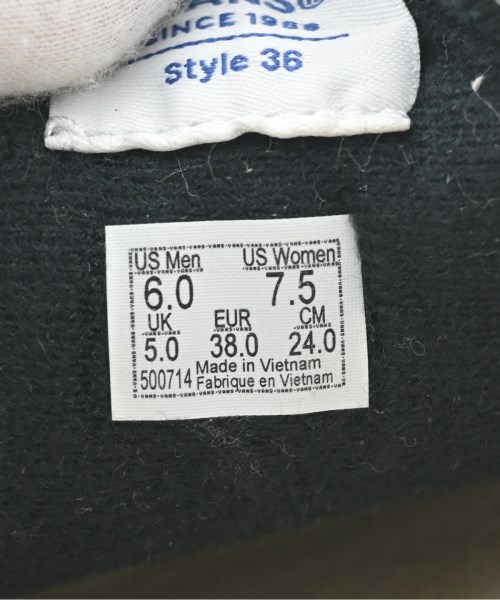 VANS（ヴァンズ）スニーカー 黒 サイズ:24cm レディース/2200676285062