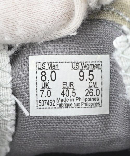 VANS（ヴァンズ）スニーカー 緑 サイズ:26cm メンズ/2200723326144