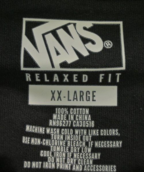VANS（ヴァンズ）Tシャツ・カットソー 黒 サイズ:XXL メンズ/2200688020132
