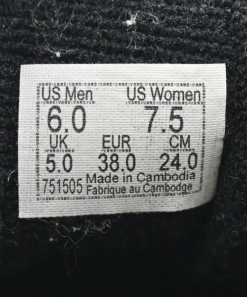 VANS（ヴァンズ）スニーカー 黒 サイズ:24cm レディース/2200682713061