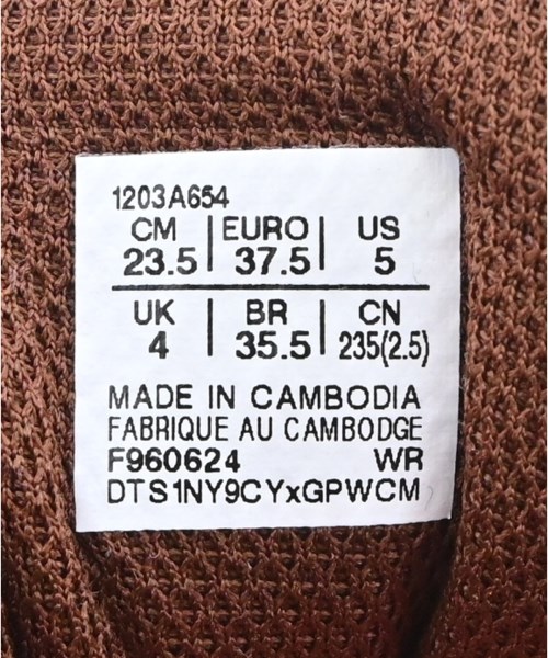 asics（アシックス）スニーカー 茶 サイズ:23.5cm レディース/2200659757081