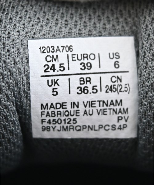 asics（アシックス）スニーカー グレー サイズ:24.5cm レディース/2200711023406