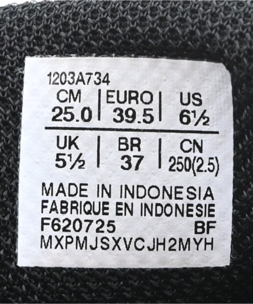 asics（アシックス）スニーカー 黒 サイズ:25cm レディース/2200704361089
