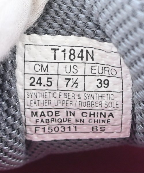 asics（アシックス）スニーカー グレー サイズ:24.5cm レディース/2200716036043