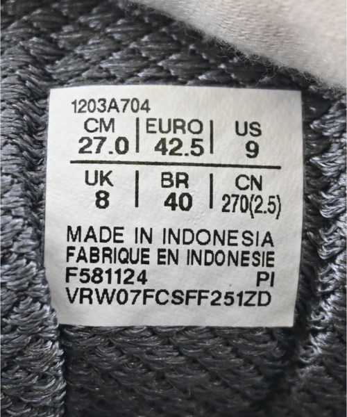 asics（アシックス）スニーカー グレー サイズ:27cm メンズ/2200684124025
