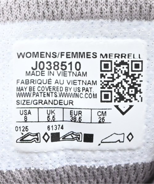 MERRELL（メレル）スニーカー 白 サイズ:25cm レディース/2200672393464