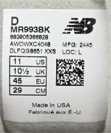 New Balance（ニューバランス）スニーカー 黒 サイズ:29cm メンズ/2200636159112