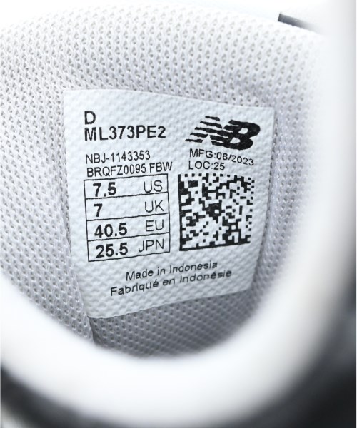 New Balance（ニューバランス）スニーカー 黒 サイズ:25.5cm メンズ/2200621156126