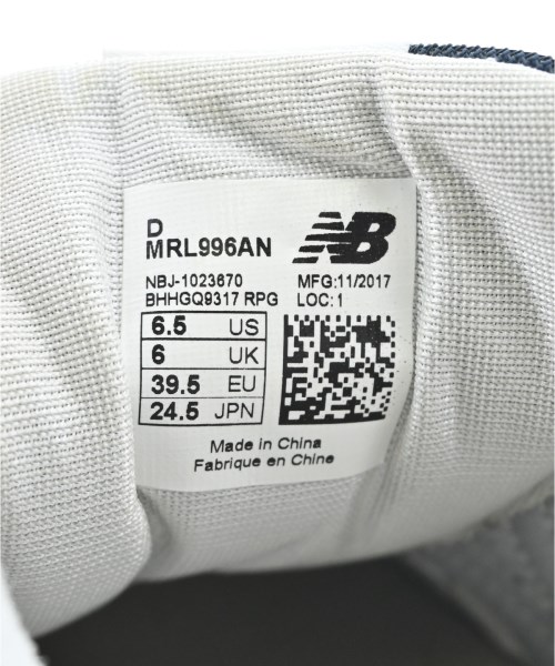 New Balance（ニューバランス）スニーカー 紺 サイズ:24.5cm レディース/2200634964039