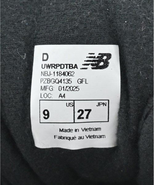 New Balance（ニューバランス）スニーカー 黒 サイズ:27cm メンズ/2200638807141