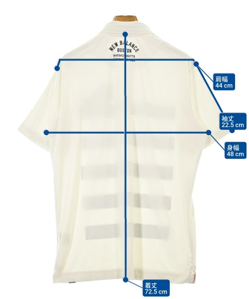 New Balance（ニューバランス）ポロシャツ 白 サイズ:6(M位) メンズ/2200618010141