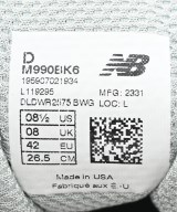 New Balance（ニューバランス）スニーカー 黒 サイズ:26.5cm メンズ/2200599474062