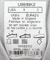 New Balance（ニューバランス）スニーカー 黒 サイズ:US9(27cm位) メンズ/2200599768017