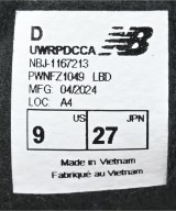 New Balance（ニューバランス）スニーカー 黒 サイズ:27cm メンズ/2200621482058