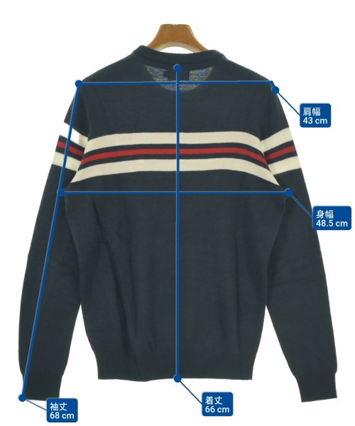 New Balance（ニューバランス）ニット・セーター 紺 サイズ:5(L位) メンズ/2200634427046