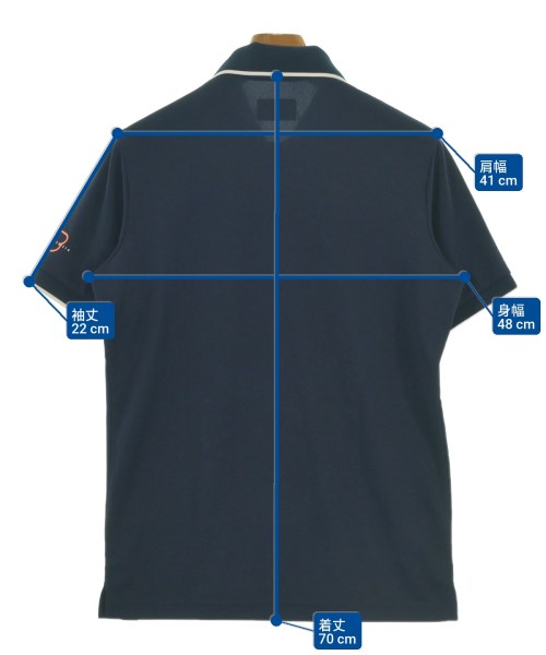 New Balance（ニューバランス）ポロシャツ 紺 サイズ:5(L位) メンズ/2200634427145