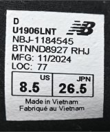 New Balance（ニューバランス）スニーカー 黒 サイズ:26.5cm メンズ/2200611168016