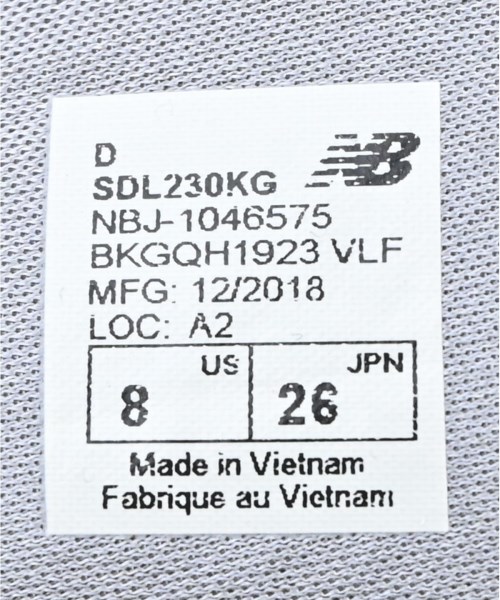 New Balance（ニューバランス）サンダル グレー サイズ:26cm メンズ/2200610753251