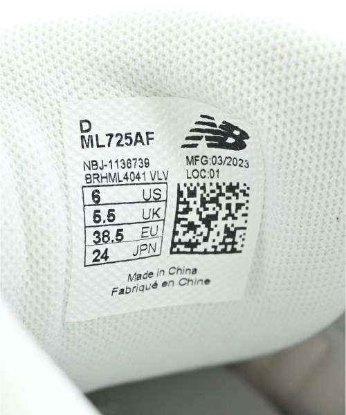 New Balance（ニューバランス）スニーカー 白 サイズ:24cm レディース/2200602621063