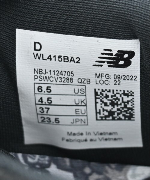 New Balance（ニューバランス）スニーカー 黒 サイズ:23.5cm レディース/2200611641038
