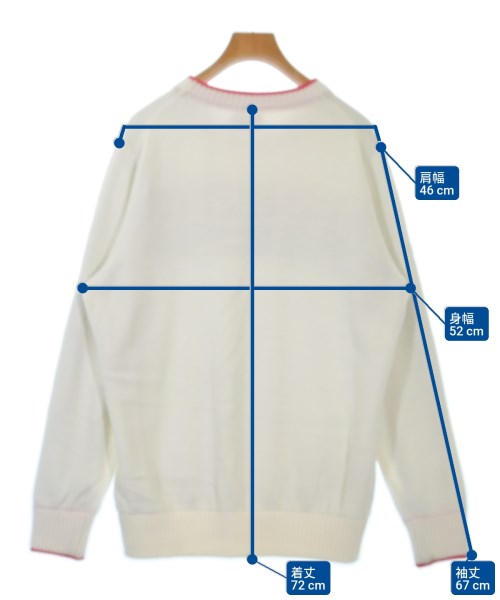 New Balance（ニューバランス）ニット・セーター 白 サイズ:6(XL位) メンズ/2200618238033