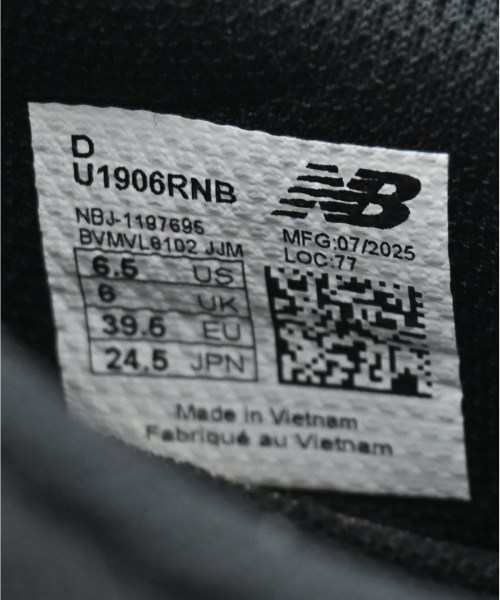 New Balance（ニューバランス）スニーカー 黒 サイズ:24.5cm レディース/2200618933105