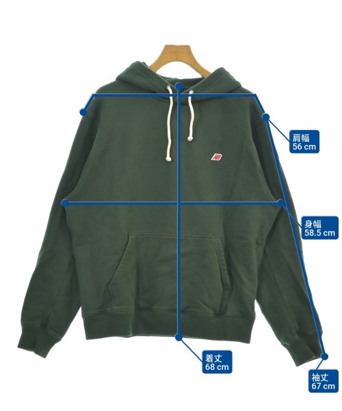 New Balance（ニューバランス）パーカー 緑 サイズ:L メンズ/2200619139049