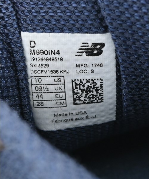 New Balance（ニューバランス）スニーカー 紺 サイズ:28cm メンズ/2200619644062