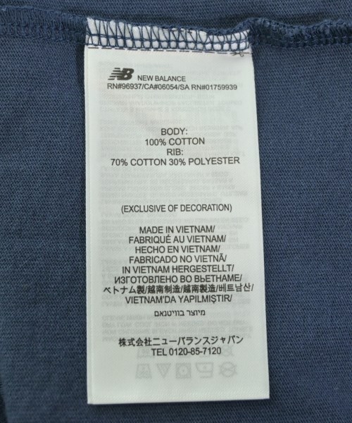 New Balance（ニューバランス）Tシャツ・カットソー 紺 サイズ:XS メンズ/2200601882083