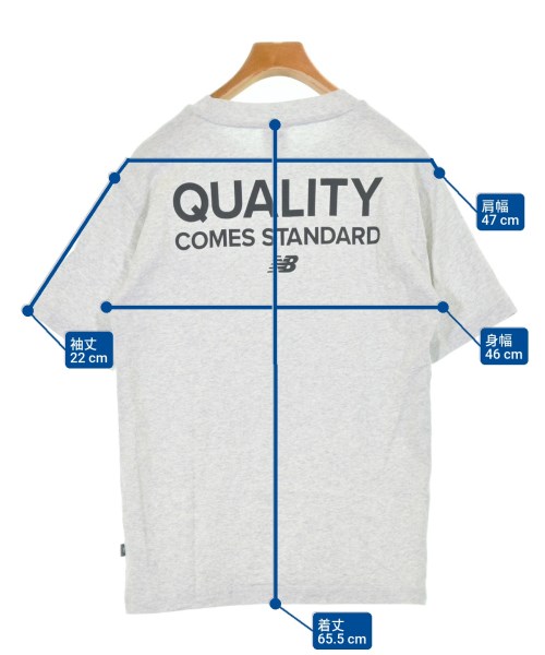 New Balance（ニューバランス）Tシャツ・カットソー グレー サイズ:XS メンズ/2200601882090