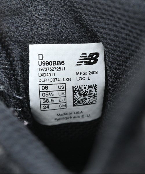 New Balance（ニューバランス）スニーカー 黒 サイズ:24cm レディース/2200673299031