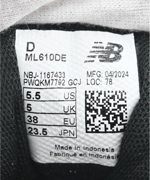 New Balance（ニューバランス）スニーカー 黒 サイズ:23.5cm レディース/2200673875075