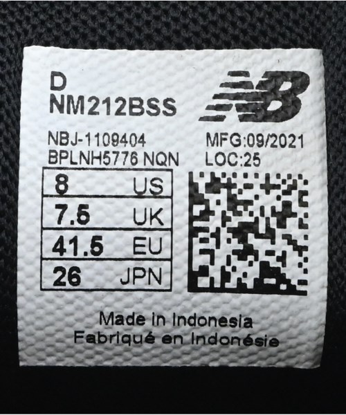 New Balance（ニューバランス）スニーカー 黒 サイズ:26cm メンズ/2200674049468