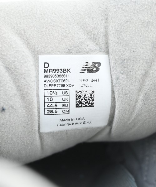 New Balance（ニューバランス）スニーカー 黒 サイズ:28.5cm メンズ/2200675047067