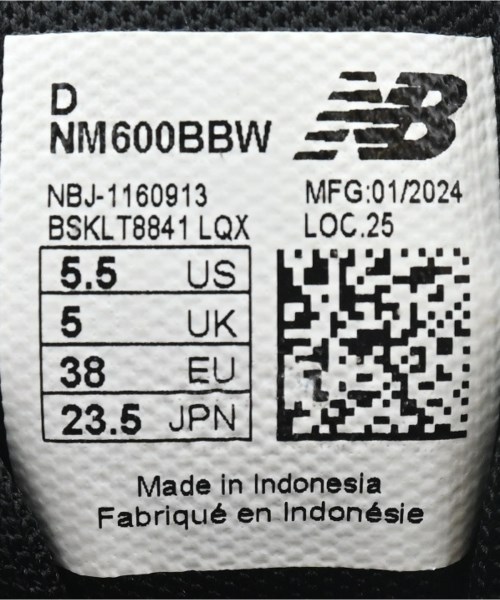 New Balance（ニューバランス）スニーカー 黒 サイズ:23.5cm レディース/2200674575035