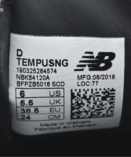 New Balance（ニューバランス）スニーカー 黒 サイズ:24cm レディース/2200681510012