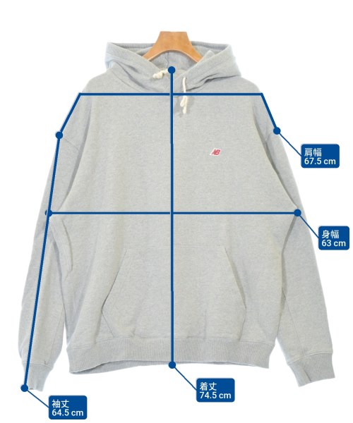 New Balance（ニューバランス）パーカー グレー サイズ:XL メンズ/2200695468101