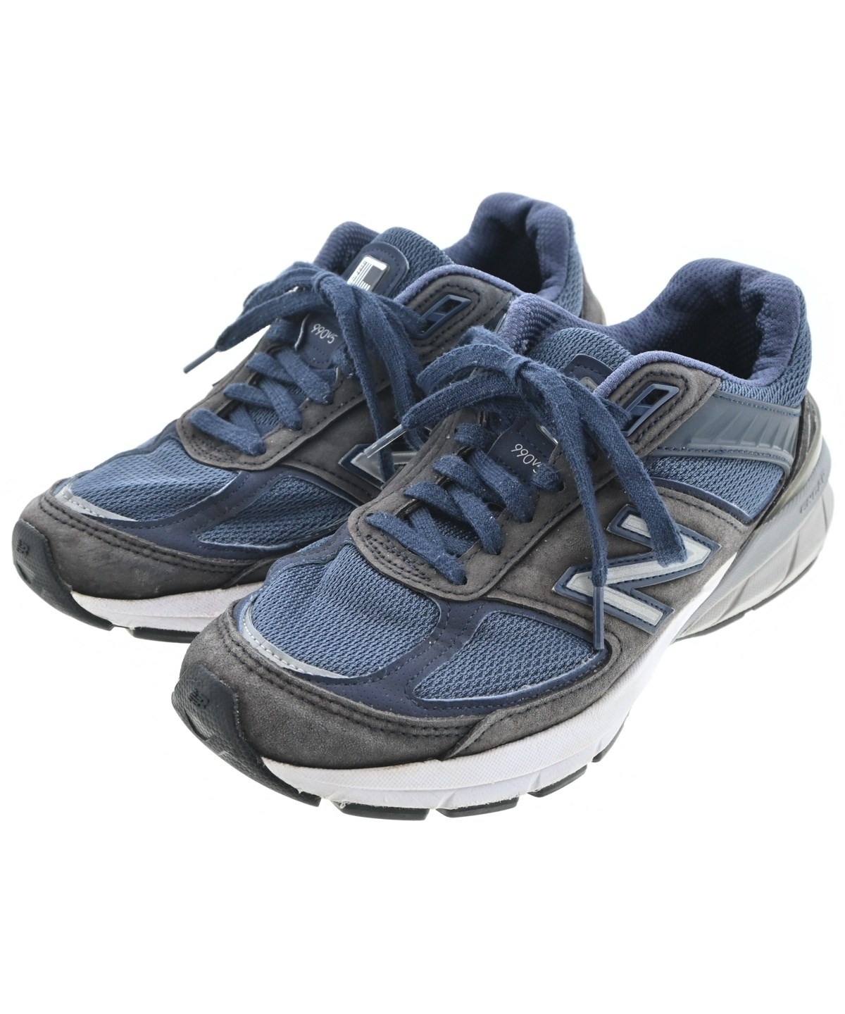 新品 New Balance スポーツシューズ グレー/ネイビー 24.0 New Balance（ニューバランス）スニーカー 紺 サイズ:24cm レディース