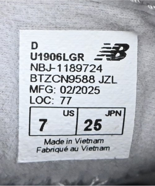 New Balance（ニューバランス）スニーカー グレー サイズ:25cm レディース/2200652319033