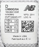 New Balance（ニューバランス）スニーカー グレー サイズ:28.5cm メンズ/2200661653197