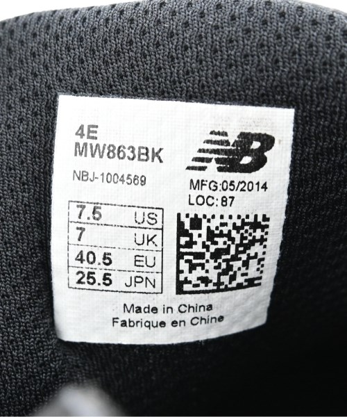 New Balance（ニューバランス）スニーカー 黒 サイズ:25.5cm メンズ/2200710576040