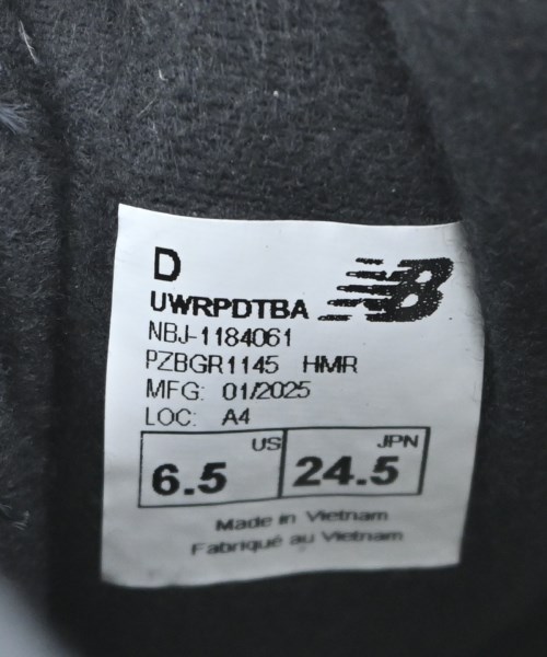 New Balance（ニューバランス）スニーカー 黒 サイズ:24.5cm レディース/2200712311021