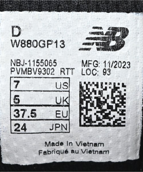 New Balance（ニューバランス）スニーカー 黒 サイズ:24cm レディース/2200712593052